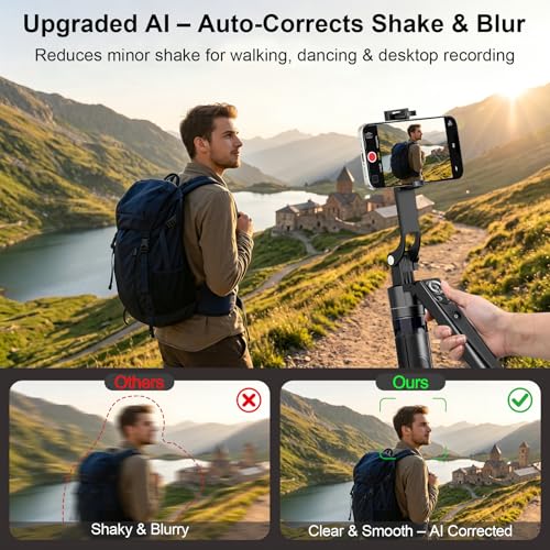 Tripod for iPhone Vlogging Kit with Mini Microphone, Light & Remote