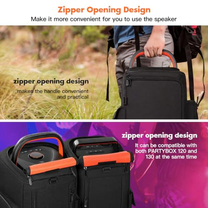 Cover for JBL PartyBox 130, Waterproof Dustproof Speaker Travel Bag - color: For JBL PartyBox 130