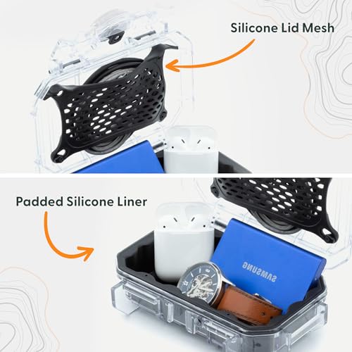 Evergreen 52 Waterproof Dry Box Protective Case - Travel Safe/Mil Spec/USA Made - for Cameras, Camping, Fishing, Hiking, Traveling, Water Sports, Knives, Survival (Clear) - color: Clear