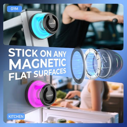 Magnetic Bluetooth Speaker, Mini Speaker, Loudspeaker with Bass Diaphragm