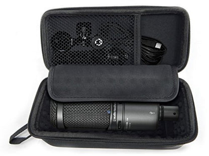 CASEMATIX USB Condenser Microphone Case Compatible with Rode NT-USB, NT1 A Mics and More with Small Cables - Includes Case for Microphones Only