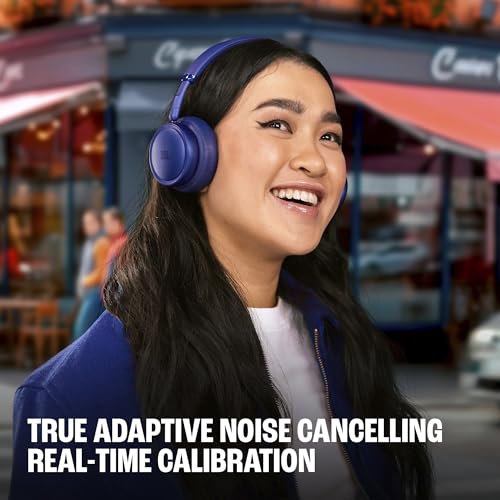 JBL Live 680NC - Noise Cancelling Headphones - White | JBL Signature Sound with Hi-Res Audio wired and wireless, True Adaptive Noise Cancelling 20, real time calibration - color: White