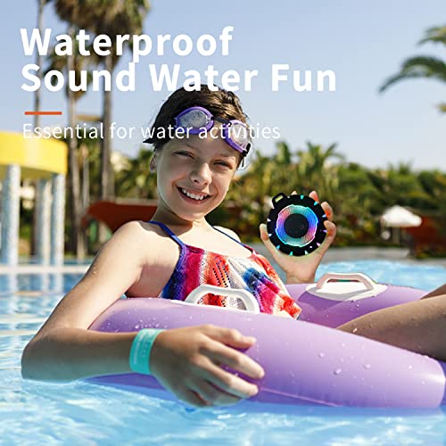 HEYSONG Waterproof Shower Bluetooth Speaker, Durable & Portable with Clear Sound, Ideal for Shower, Pool, Beach & Kayaking – Great Gift for All Ages - color: Black