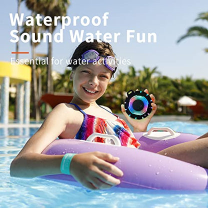 HEYSONG Waterproof Shower Bluetooth Speaker, Durable & Portable with Clear Sound, Ideal for Shower, Pool, Beach & Kayaking – Great Gift for All Ages - color: Black