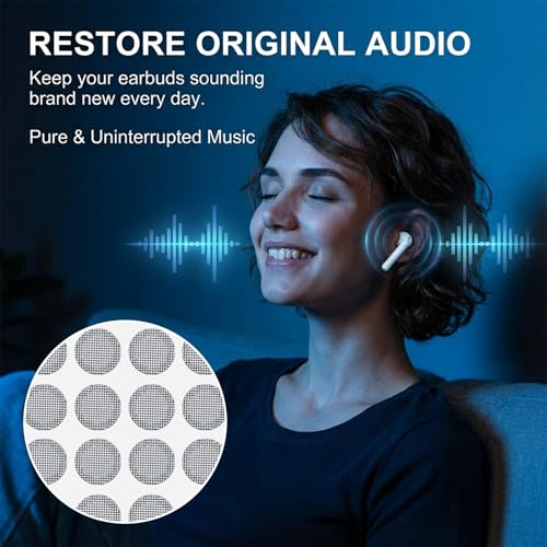 80 Pcs Earbud Dust Filters Compatible Mesh Net Replacement Sweat Resistant Protective Filt Stainless Dust Earphones Proof Accessories for in Ear Headphones