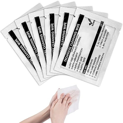 Technical Prep Pads Cleaning Wipes | Pre-Moistened Concentration Electronic Wipes Sheets, Surface Cleaning for Computers, Printer, Electronics, Industrial, Thermal Paste Remover (80PCS, 5"×6") - size: 80PCS