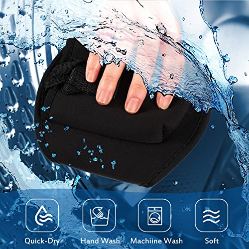 Jexine 8 Pack Mic Belt Wireless for Theatre Neoprene Microphone Holder with Anti Dropping Strap Sweat Absorbent Belt Waistband Bag for Fitness Instructor Vertical Speaker