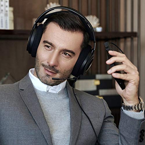 PHILIPS Over The Ear Studio Headphones for Recording Open Back Gaming Headset with Microphone Studio Monitor Headphones for PC DJ Music Piano Guitar with Detachable Mic and Audio Jack SHP9600MB - style: SHP9600MB|Performance Audio