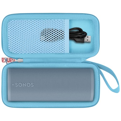 khanka Hard Travel Case Replacement for Sonos Roam 2 / Sonos Roam Portable Smart Bluetooth Speaker - color: Blue