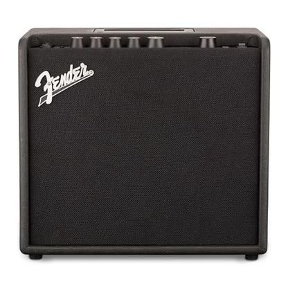 Fender Mustang LT25 Guitar Amplifier, 25-Watt Combo Amp with 8" Speaker | 25 Watt Digital Modeling Combo Amp with 8 Speaker, 30 Presets, Color Display, USB and Headphone Output