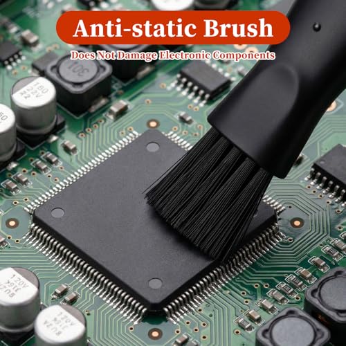 Keyboard Cleaner, 10 Pcs Mini Anti Static Laptop Cleaning Kit | Nylon Dust Brushes for Keyboard, Computer Motherboard, Fans, Camera & Small Spaces Electronic Devices