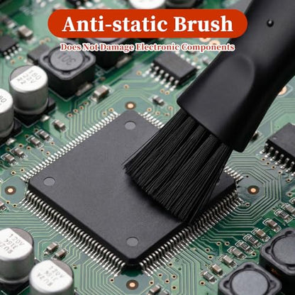 Keyboard Cleaner, 10 Pcs Mini Anti Static Laptop Cleaning Kit | Nylon Dust Brushes for Keyboard, Computer Motherboard, Fans, Camera & Small Spaces Electronic Devices