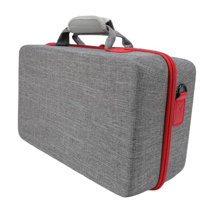 Dpofirs Protective Travel Bag for SLIM Console | Hard Shell Shockproof Storage Case, Controller Holder, WaterResistant, Large Capacity, Gray (Grey) - color: Grey