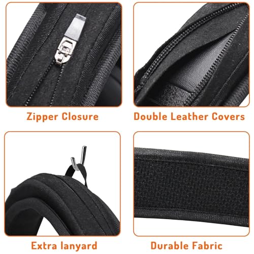 Adhiper Universal Headband Cushion Cover for BERIBES, KVIDIO, Picun, Wentronic, DOQAUS, RORSOU, 1Mii, RUNOLIM Headphones, 6mm Thick Soft Cover for Pressure Relief & Anti-Peeling, with Hanging Loop