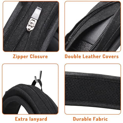 Adhiper Headphone Headband Cushion Cover for TOZO HT3, HT2, HT1, HA1, H10 & TAGRY H08, A18 & Sonos Ace Headphones,6mm Thick Softer Headband Cover for Pressure Relief & Anti-Peeling, with Hanging Loop