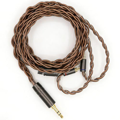 21AWG 5N OCC IEM Cable, 0.78mm 2-Pin to 3.5mm Replacement Cord, 1.25m - size: 2 pin 0.78mm to 3.5mm