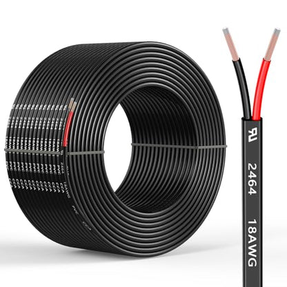 18 Gauge 2 Conductors 16.4FT Electrical Wire 2x1.31mm² - size: 16.4FT, style: 18AWG
