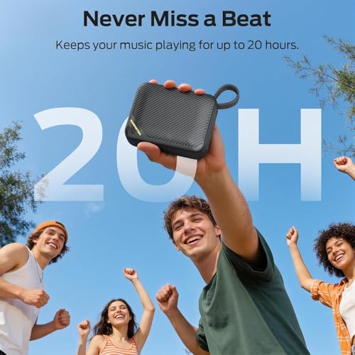 Monster S360 Portable Bluetooth Speaker, IPX7 Waterproof, Bluetooth 6.0, 20H Playtime, Powerful Stereo Sound, Support TF Card, Clear Hands-Free Calling Speaker for Home, Outdoors and Travel