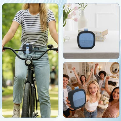 1 Pack Silicone Case for Bose SoundLink Micro 2nd Gen Speaker, Shockproof Protective Skin Cover Sleeve Soft Silicone Cover (Case Only) (Black) - color: Black
