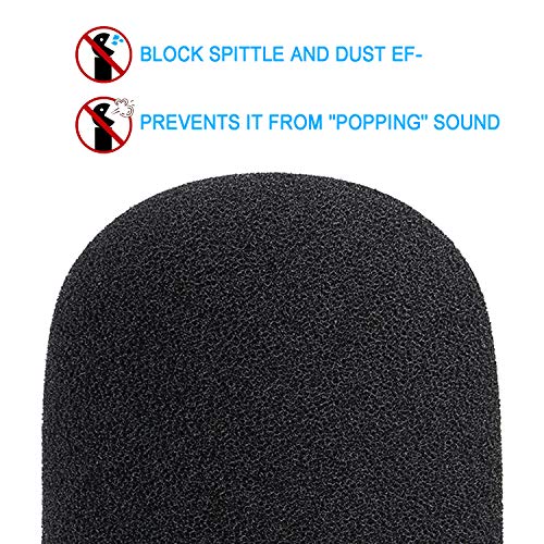 PodMic Pop Filter Foam Cover - Mic Windscreen Wind Cover Customized for Rode PodMic Podcasting Microphone to Blocks Out Plosives