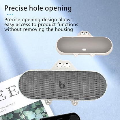Case for Beats Pill (2024 Release),NOUKAJU Silicone Protective Cover,Drop-Proof,Scratch-Proof,Shock-Proof,Protective Case for Beats Pill Portable Bluetooth Speaker 2024 Release(White)