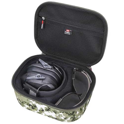 FBLFOBELI Hard Case for Walker's Razor Slim/Howard Leight Shooting Ear Protection Electronic Shooting Muffs Earmuff - color: Camouflage