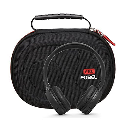 FBLFOBELI Headphone Cases EVA Hard Storage Case for JBL TUNE 500BT/510BT/T450BT/710BT/JBL Live 650 BT NC On-Ear Wireless Bluetooth Headphone, Travel Protective Bag (Black) - color: Black