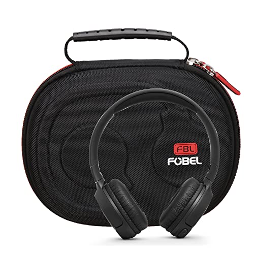 FBLFOBELI Headphone Cases EVA Hard Storage Case for JBL TUNE 500BT/510BT/T450BT/710BT/JBL Live 650 BT NC On-Ear Wireless Bluetooth Headphone, Travel Protective Bag (Black) - color: Black