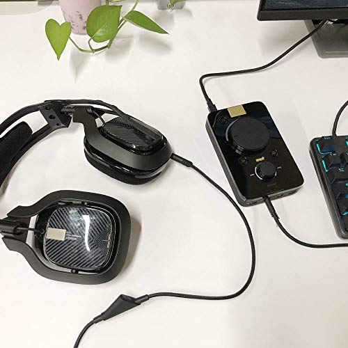 3M Inline Mute(Hold Button) Nylon Braided Cord for Astro A40 Headsets | Inline Mute Function(Hold Button)Audio Cable, 3 Meter Long , Nylon Braided, Compatible with Astro A40 Headsets - size: 3M, style: Mute Function