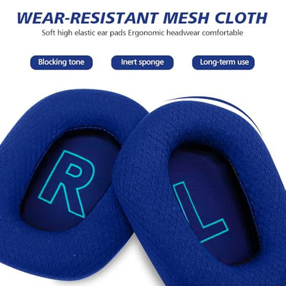 Replacement Earpads for Logitech G733 G535 G335 Lightspeed Wireless Gaming Headset, Ear Pads Cushions with Comfort Noise Isolation Foam (Blue) - color: Blue