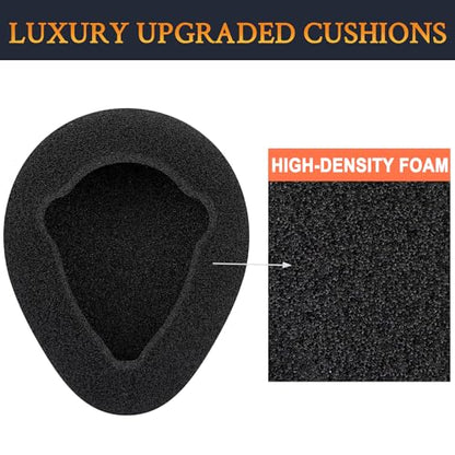 SOULWIT 2 Pairs Replacement Automobile Headphone Earpads Compatible with Infrared Wireless Headphones, Ear Pads Cushions for GM Ford Toyota Nissan Honda Entertainment DVD Player Systems (Foam)
