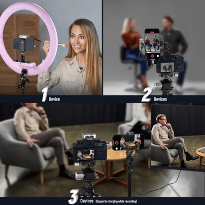 NEEWER CM31 Wireless Lavalier Microphone with 8GB Storage 820ft Range 48KHz 24Bit Noise Cancelling Compatible with iPhone iPad Android PC Camera YouTube/TikTok Stream Podcast Interview - style: CM31