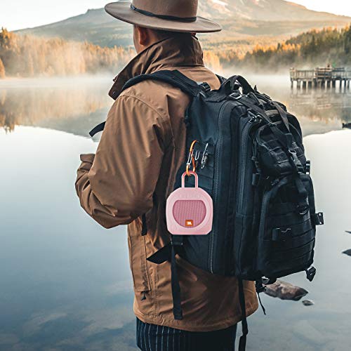 Protective Silicone Stand Up Case for JBL Clip 3 Waterproof Portable Speaker (Pink) - color: Pink