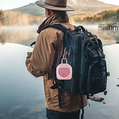 Protective Silicone Stand Up Case for JBL Clip 3 Waterproof Portable Speaker (Pink) - color: Pink