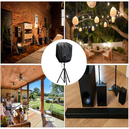 20 Inch Outdoor Powered Speaker Dust Cover Heavy Duty Speakers Protective Cover Waterproof UV Resistant Speaker Cover Fit Wall Mounted Speakers - Full Protection (20x19x30 Inch) - size: 20x19x30 Inch