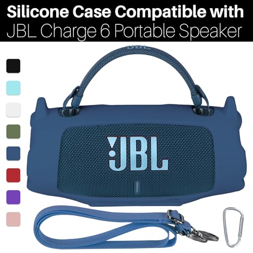 Silicone Cover Compatible with JBL Charge 6 Waterproof Speaker | Flexible Silicone Cover,Smooth Touch, Simple Removal,Portable Fit,Pink Case - color: Pink, size: Silicone Cover