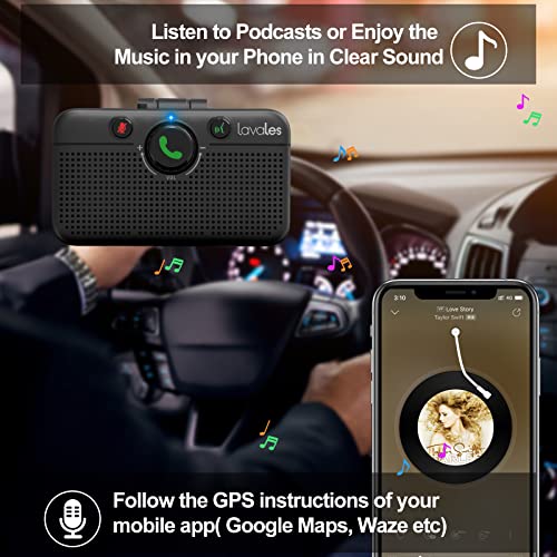 Bluetooth 6.0 Car Speaker, Handsfree Wireless Speaker Kit