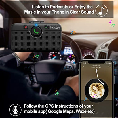 Bluetooth 6.0 Car Speaker, Handsfree Wireless Speaker Kit