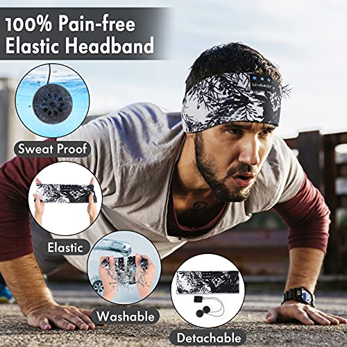LC-dolida Sleep Headphones Bluetooth 5.4, Headband Earphones Wireless, Sleep Mask for Sleeping, Sports, Gifts, Workout, Jogging, Yoga,Insomnia, Air Travel, Meditation - color: Ink Painting