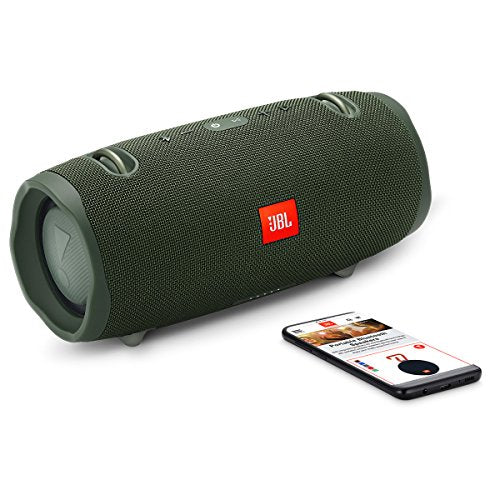 JBL Xtreme 2 - Portable Bluetooth Speaker | Wireless Bluetooth Streaming, Up to 15 hours of playtime, IPX7 waterproof, JBL Connect, Durable fabric and rugged material - color: Green