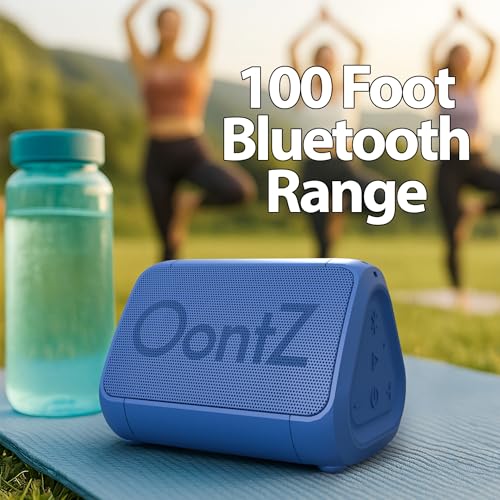 OontZ Angle Solo Compact Bluetooth Speaker, 14-Hour Playtime, Blue - color: Blue