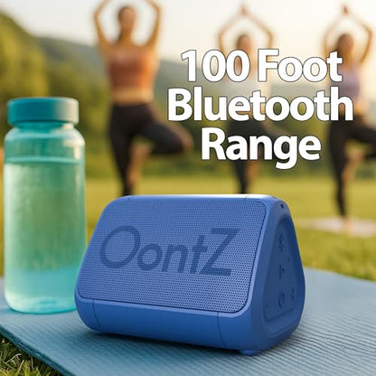 OontZ Angle Solo Compact Bluetooth Speaker, 14-Hour Playtime, Blue - color: Blue