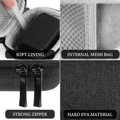 Geekria Shield Earbuds Case Compatible with Skullcandy EcoBuds, Dime 2/3, Smokin' Buds True Wireless Earbud, Replacement Hard Shell Travel Carrying Bag with Carabiner Clip (Dark Grey)