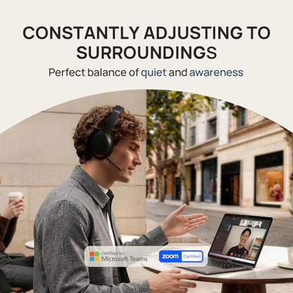 Yealink BH78 Bluetooth Headset Noise Cancelling with Mic Over Ear Headphone