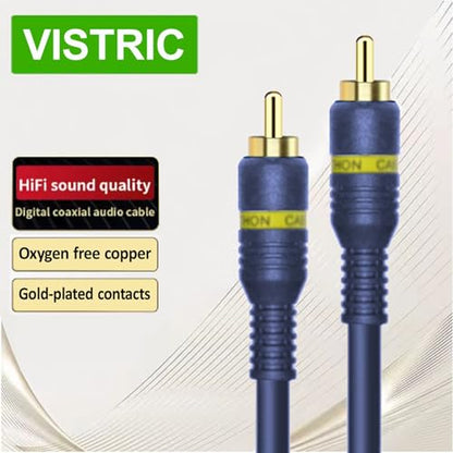 RCA Cable, 12ft,1-RCA Male to 1-RCA Male, Shielded, Gold-Plated Connectors, for Speakers/Subwoofers, Amplifiers, Home Theater Receivers, HDTV, Hi-Fi Systems, etc (2-Pack) - size: (2-Pack) 12-Feet