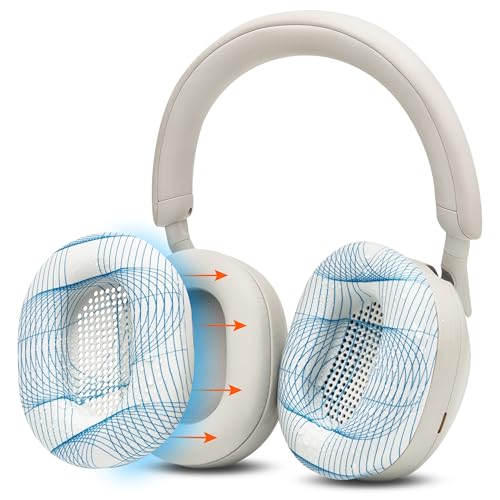 WC SweatZ XM5 - Patented Earpad Sweat Covers for Sony WH1000XM5 by Wicked Cushions | Full 360 Earpad Protection | Sweatproof & Easily Washable | Ivory Tide - color: Ivory Tide