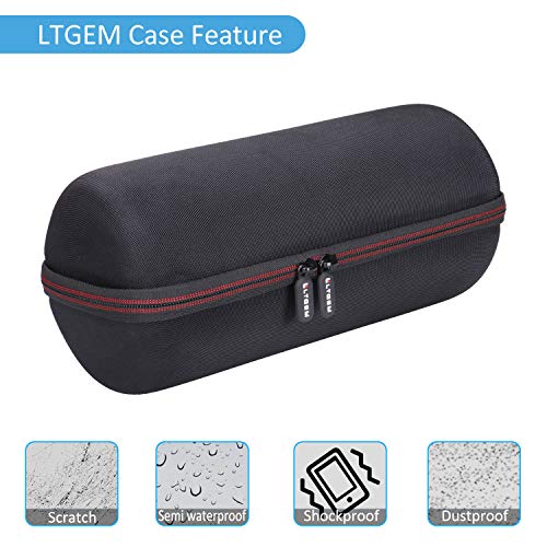 LTGEM Travel Case for Bose SoundLink Revolve+ Series II Speaker, Black | Fits Charging Cradle, Fits AC Adaptor and USB Cable - color: Black