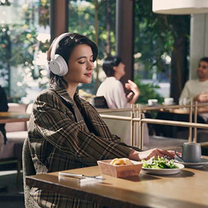 Sony WH-CH720NW Noise Canceling Wireless Bluetooth Headphones - Built-in Microphone - up to 35 Hours Battery Life and Quick Charge - Matte White - color: White