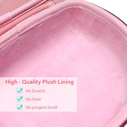 XANAD Hard Case for JBL Junior JR 470NC/460NC/320 Kids Headphones, Pink | for iClever BTH12 HS19 BTH20 BTH22 BTH26/Candy Bila/Acer/JBL/MIDOLA/JoySpark/JLab/ADOOPE/Spiderman/EarFun/ Etc Kids Headphone - color: Pink
