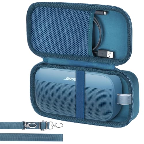 Lebakort Hard Case Compatible with Bose SoundLink Flex 2nd Gen/Bose SoundLink Flex Portable Speaker, Blue Dusk Case - color: Blue Dusk Case